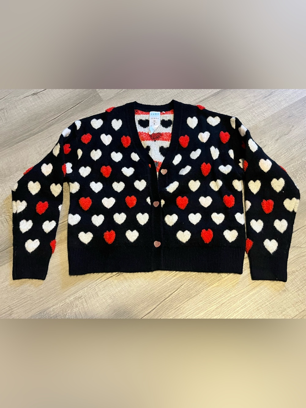 Heart button down cardigan